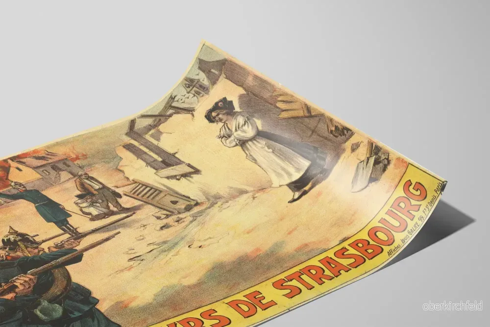 Vintageposter av Strasbourg-martyrerna - Historisk väggdekoration - Bild 2