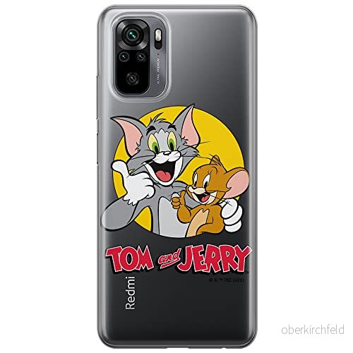 ERT GROUP mobiltelefonfodral för Xiaomi REDMI NOTE 10/ 10S originalt och officiellt licensierat Tom and Jerry mönster 013 optimalt anpassad till formen på mobiltelefonen, gedeeltelijk transparant 5904805277221