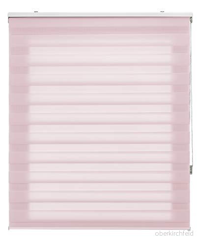 Blindecor Estor Rollbar natt och dag skräddarsydd Dubbellager Rosa 70 x 250 cm (bredd efter höjd) Tygstorlek 67 245 Fönsterbrädor 8434363280519
