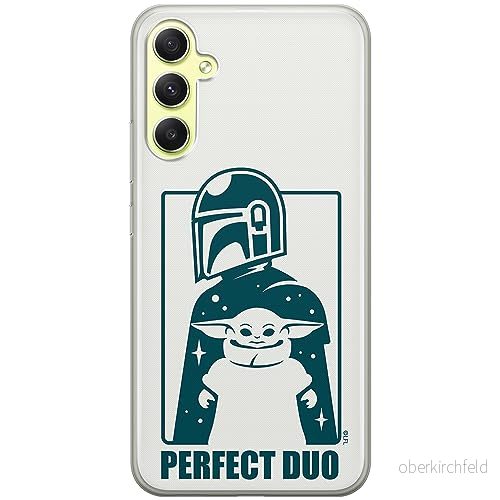 ERT GROUP mobiltelefonfodral för Samsung A34 5G originalt och officiellt licensierat Star Wars mönster Baby Yoda 034 optimalt anpassad till formen på mobiltelefonen, fodral tillverkad av TPU plast 5905511787998