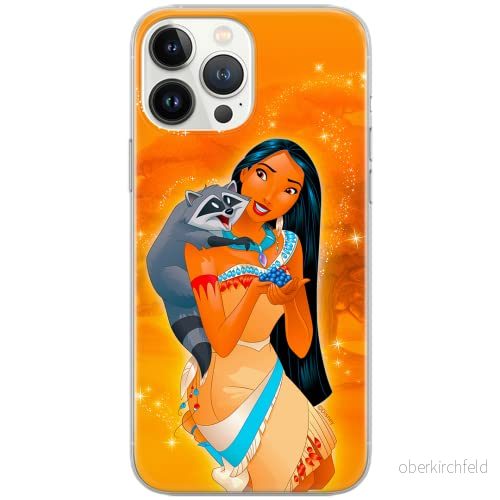 ERT GROUP mobiltelefonfodral för Huawei P30 originalt och officiellt licensierat Disney mönster Pocahontas and Meeko 001 Vit anpassad till formen på mobiltelefonen, fodral tillverkad av TPU plast 5903040714201