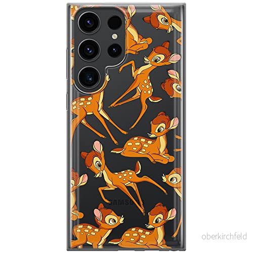 ERT GROUP mobiltelefonfodral för Samsung S23 ULTRA originalt och officiellt licensierat Disney mönster Bambi 017 optimalt anpassad till formen på mobiltelefonen, gedeeltelijk transparant 5905511474041