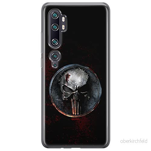 ERT GROUP mobiltelefonfodral för Xiaomi MI NOTE 10 / PRO originalt och officiellt licensierat Marvel mönster Punisher 004, fodral tillverkad av TPU plast 5904805580161