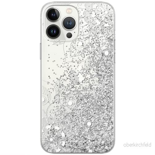 ERT GROUP mobiltelefonfodral för Apple Iphone 11 PRO MAX originalt och officiellt licensierat Babaco mönster Mandalas 003 Vit anpassad till formen på mobiltelefonen, med glitter overflow effekt 5904805822322