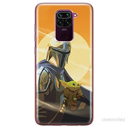 ERT GROUP mobiltelefonfodral för Xiaomi REDMI NOTE 9 originalt och officiellt licensierat Star Wars mönster Baby Yoda 020 anpassad till formen på mobiltelefonen, fodral tillverkad av TPU plast 5904805069475