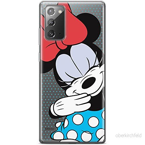 ERT GROUP mobiltelefonfodral för Samsung GALAXY NOTE 20 originalt och officiellt licensierat Disney mönster Minnie 033 optimalt anpassad till formen på mobiltelefonen, gedeeltelijk transparant 5903040458419