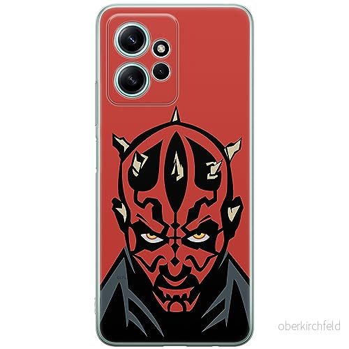 ERT GROUP mobiltelefonfodral för Xiaomi REDMI NOTE 12 4G originalt och officiellt licensierat Star Wars mönster Darth Maul 004 anpassad till formen på mobiltelefonen, fodral tillverkad av TPU plast 5905511941215