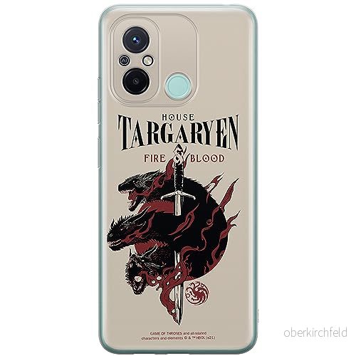 ERT GROUP mobiltelefonfodral för Xiaomi REDMI 12C/ 11A originalt och officiellt licensierat Game of Thrones mönster 006 anpassad till formen på mobiltelefonen, fodral tillverkad av TPU plast 5905511844868