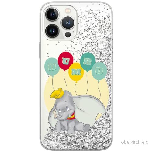 ERT GROUP mobiltelefonfodral för Apple Iphone 12 Mini originalt och officiellt licensierat Disney mönster Dumbo 003 Vit optimalt anpassad till formen på mobiltelefonen, med glitter overflow effekt 5903040379042