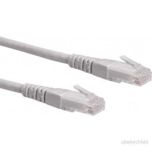 ROLINE UTP LAN kabel Cat 6 Ethernet nätverkskabel med RJ45 kontakt grå 1,5 m 7611990193158