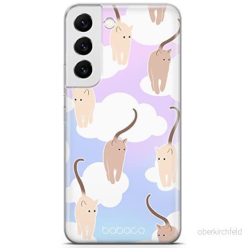 ERT GROUP mobiltelefonfodral för Samsung S22 PLUS originalt och officiellt licensierat Babaco mönster Cats 015 optimalt anpassad till formen på mobiltelefonen, fodral tillverkad av TPU plast 5905131073389