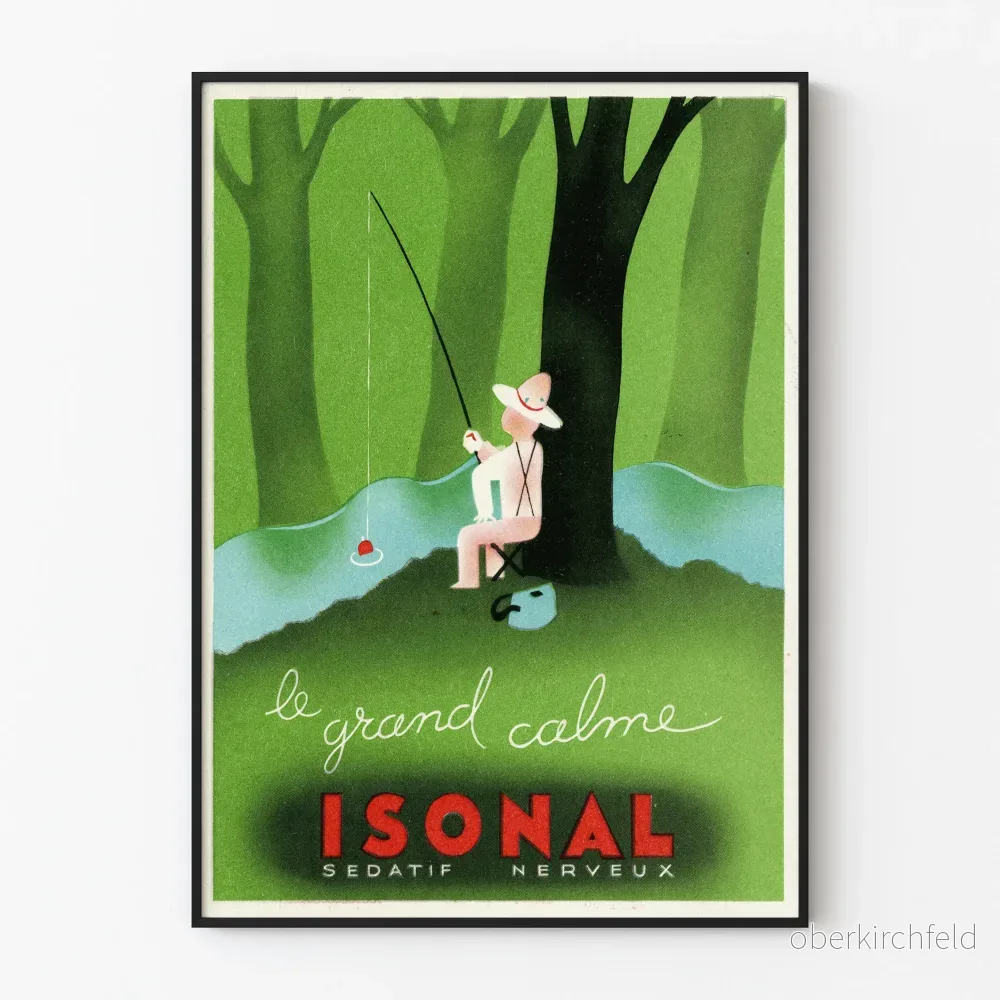 Vintageposter Le Grand Calme Isonal väggdekoration