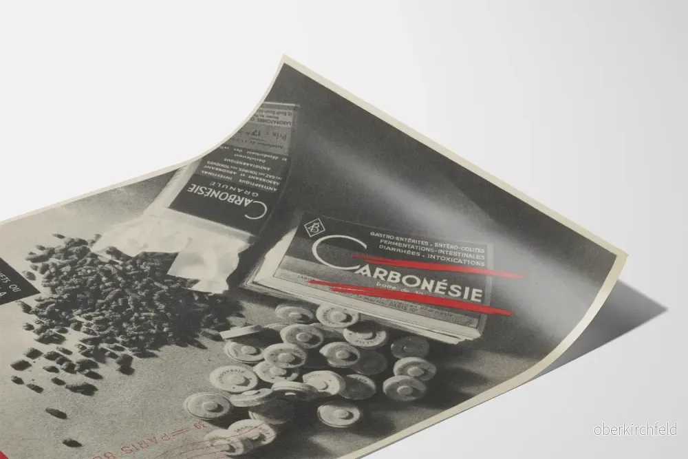 Vintageposter Carbonésie för väggdekoration på apotek - Bild 3