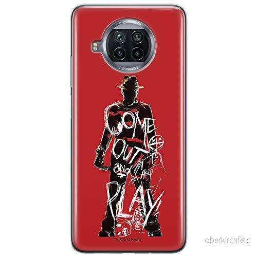 ERT GROUP mobiltelefonfodral för Xiaomi MI 10T LITE/REDMI NOTE 9 PRO 5G originalt och officiellt licensierat Horror mönster Nightmare of Elm Street 006, fodral tillverkad av TPU plast 5905511084141