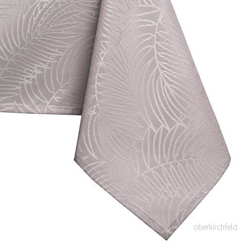 AmeliaHome bordsduk, 150 x 260 cm fläckskydd, lotuseffekt, tvättbar, vattenavvisande, ornament Gaia puderrosa 4251525496779
