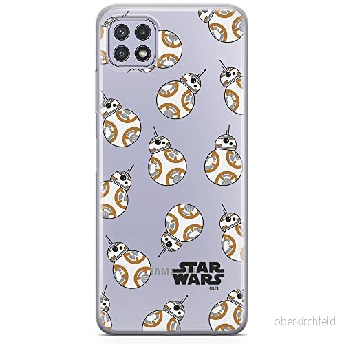 ERT GROUP mobiltelefonfodral för Samsung A22 5G originalt och officiellt licensierat Star Wars mönster BB 8 004 optimalt anpassad till formen på mobiltelefonen, gedeeltelijk transparant 5903932808971