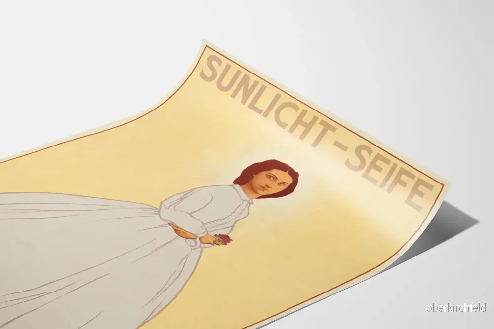 Vintageposter av Sunlight Seife Blancheur et Pureté - Bild 3