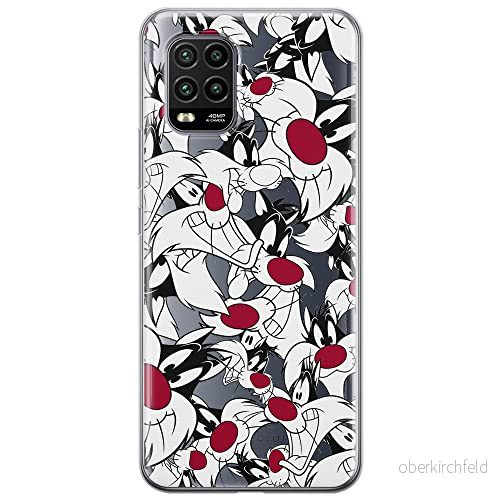 ERT GROUP mobiltelefonfodral för Xiaomi MI 10 LITE originalt och officiellt licensierat Looney Tunes mönster Sylvester 004 optimalt anpassad till formen på mobiltelefonen, gedeeltelijk transparant 5903537147888