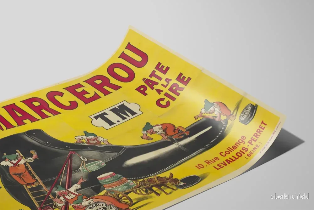 Vintage reklamposter TH. Marcerou Vaxmassa - Bild 2
