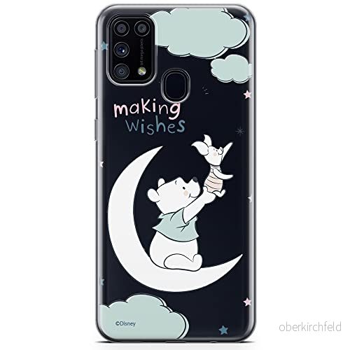 ERT GROUP mobiltelefonfodral för Samsung M31 originalt och officiellt licensierat Disney mönster Winnie the Pooh and friends 040 anpassad till formen på mobiltelefonen, gedeeltelijk transparant 5903537773056
