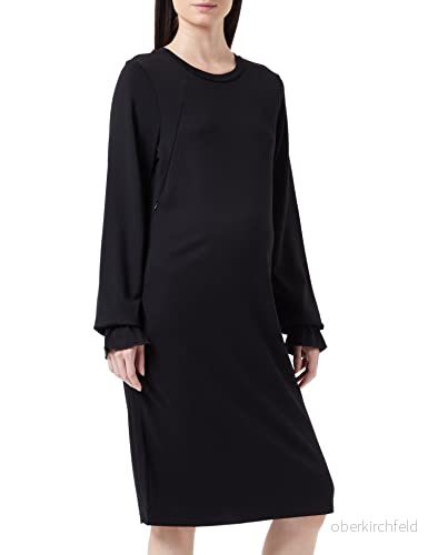 Noppies Maternity Damklänning Pinole Nursing långärmad klänning, Black P090, M 8719788736569