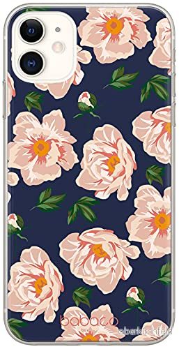 ERT GROUP mobiltelefonfodral för Apple Iphone 11 originalt och officiellt licensierat Babaco mönster Flowers 014 Vit optimalt anpassad till formen på mobiltelefonen, fodral tillverkad av TPU plast 5903932616064