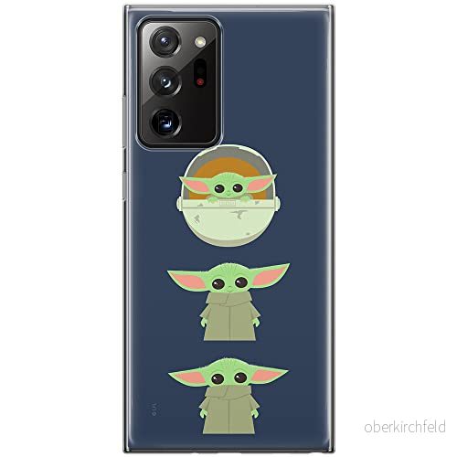 ERT GROUP mobiltelefonfodral för Samsung GALAXY NOTE 20 ULTRA originalt och officiellt licensierat Star Wars mönster Baby Yoda 007, fodral tillverkad av TPU plast 5903040364925