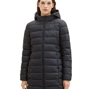 TOM TAILOR denim dam lätt quiltad kappa med huva, 14482 djup svart, XXL 4066887725463 TOM TAILOR denim dam lätt quiltad kappa med huva, 14482 djup svart, XXL 4066887725463