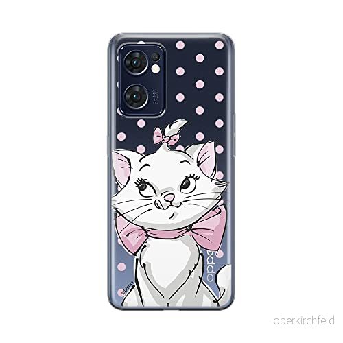 ERT GROUP mobiltelefonfodral för Oppo RENO 7 5G originalt och officiellt licensierat Disney mönster Marie 002 optimalt anpassad till formen på mobiltelefonen, gedeeltelijk transparant 5905511303488