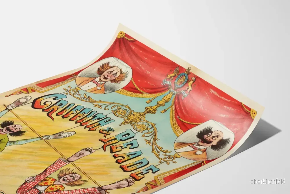 Vintageposter Griffith & Reade Comédiens Aériens Burlesques - Bild 3