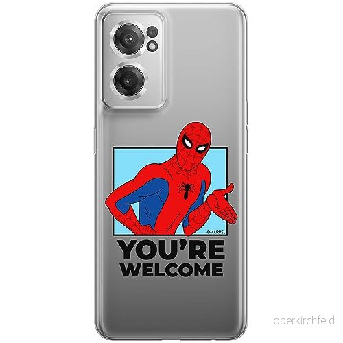 ERT GROUP mobiltelefonfodral för OnePlus NORD CE 2 originalt och officiellt licensierat Marvel mönster Spider Man 030 optimalt anpassad till formen på mobiltelefonen, gedeeltelijk transparant 5905795007225