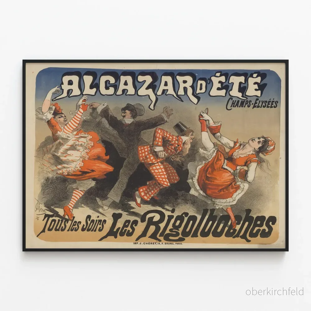 Vintageposter av Alcazar d'Été Les Rigolboches
