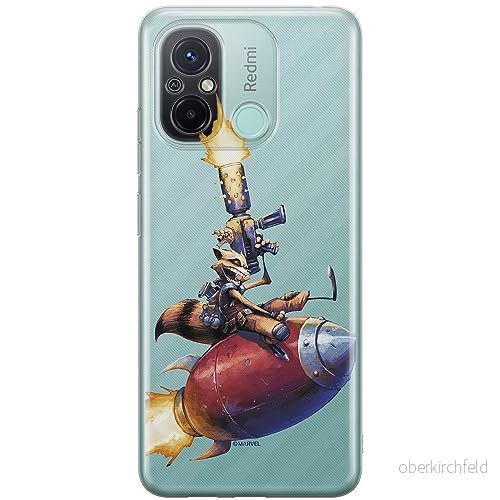 ERT GROUP mobiltelefonfodral för Xiaomi REDMI 12C/ 11A originalt och officiellt licensierat Marvel mönster Rocket 007 optimalt anpassad till formen på mobiltelefonen, gedeeltelijk transparant 5905511838935