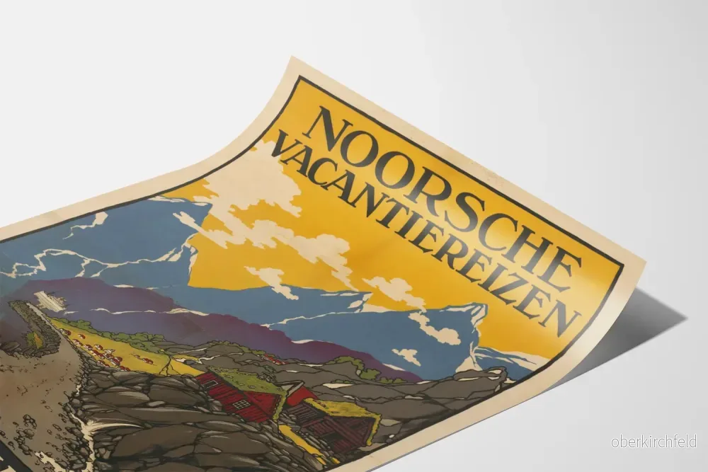 Vintageposter Noorsche Vacantiereizen för bergs- och reseinredning - Bild 3