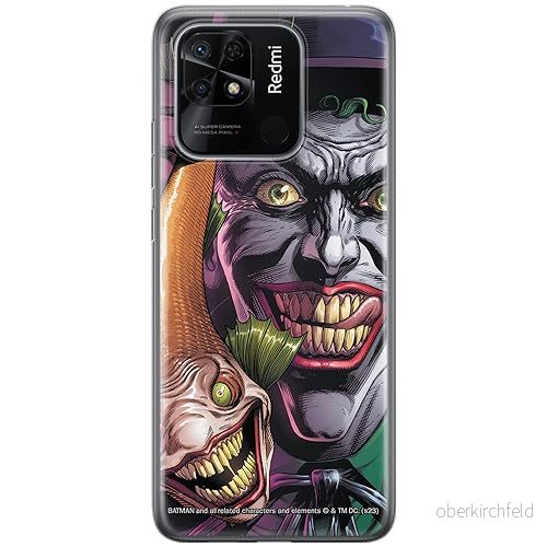 ERT GROUP mobiltelefonfodral för Xiaomi REDMI 10C originalt och officiellt licensierat DC mönster Joker 021 optimalt anpassad till formen på mobiltelefonen, fodral tillverkad av TPU plast 5905795056216