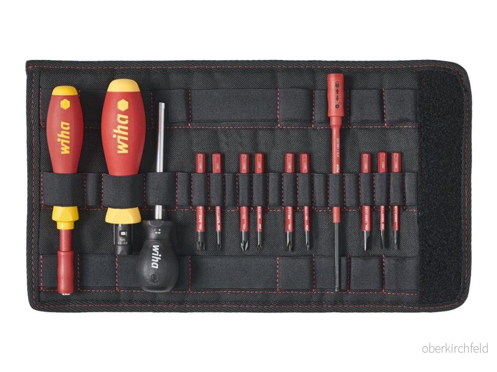 Wiha TorqueVario S electric 2872 Torque screwdriver set 14 delar isolering 0.8 5 N·m i folding bag 4010995406745