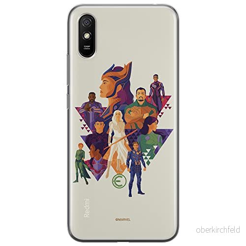 ERT GROUP mobiltelefonfodral för Xiaomi REDMI 9A originalt och officiellt licensierat Marvel mönster Eternals 007 optimalt anpassad till formen på mobiltelefonen, fodral tillverkad av TPU plast 5904805111914