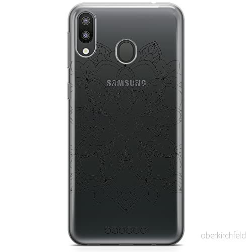 ERT GROUP mobiltelefonfodral för Samsung M20 originalt och officiellt licensierat Babaco mönster Mandalas 006 Vit optimalt anpassad till formen på mobiltelefonen, gedeeltelijk transparant 5904805837623