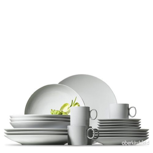 Thomas Loft 11900 800001 18843 20 delar startset 4 x frukost/platt/sopptallrikar och koppar/fat vit 4012436444880