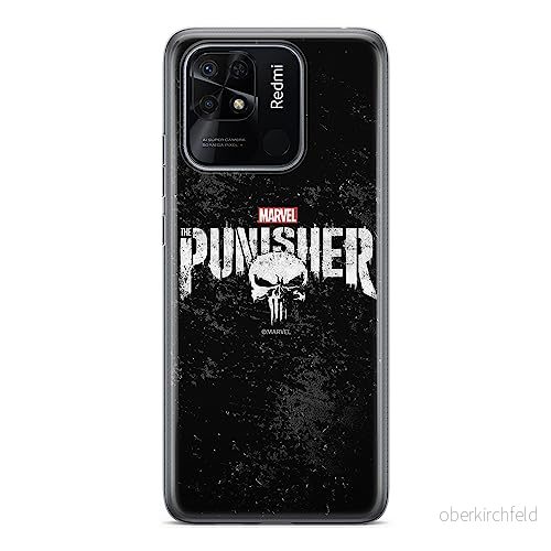 ERT GROUP mobiltelefonfodral för Xiaomi REDMI 10C originalt och officiellt licensierat Marvel mönster Punisher 003 optimalt anpassad till formen på mobiltelefonen, fodral tillverkad av TPU plast 5905511541958