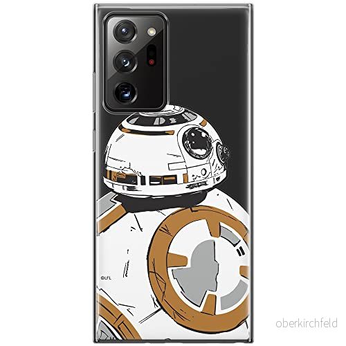 ERT GROUP mobiltelefonfodral för Samsung GALAXY NOTE 20 ULTRA originalt och officiellt licensierat Star Wars mönster BB 8 009 optimalt anpassad till formen på mobiltelefonen, gedeeltelijk transparant 5903040365007