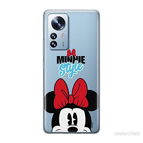 ERT GROUP mobiltelefonfodral för Xiaomi 12 / 12X originalt och officiellt licensierat Disney mönster Minnie 027 optimalt anpassad till formen på mobiltelefonen, gedeeltelijk transparant 5905511476823