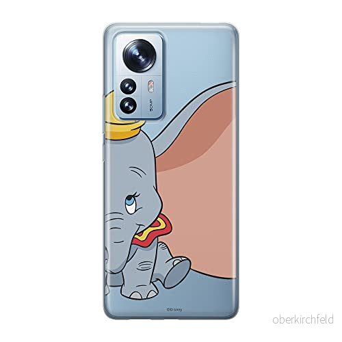 ERT GROUP mobiltelefonfodral för Xiaomi 12 / 12X originalt och officiellt licensierat Disney mönster Dumbo 007 optimalt anpassad till formen på mobiltelefonen, gedeeltelijk transparant 5905511481339