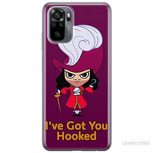 ERT GROUP mobiltelefonfodral för Xiaomi REDMI NOTE 10/ 10S originalt och officiellt licensierat Disney mönster James Hook 001 anpassad till formen på mobiltelefonen, fodral tillverkad av TPU plast 5905131450791