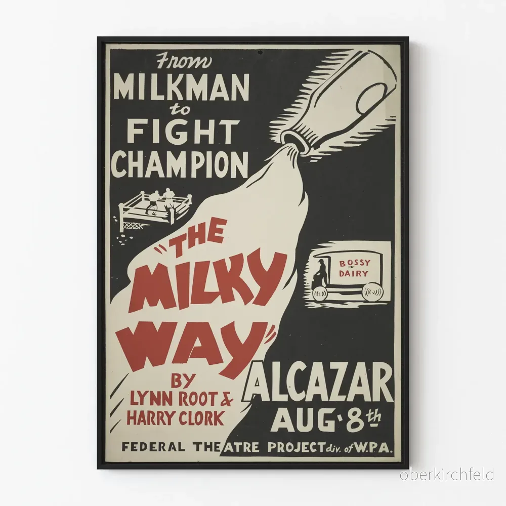 Vintageposter The Milky Way – Retro industriell väggdekoration Vintageposter The Milky Way – Retro industriell väggdekoration