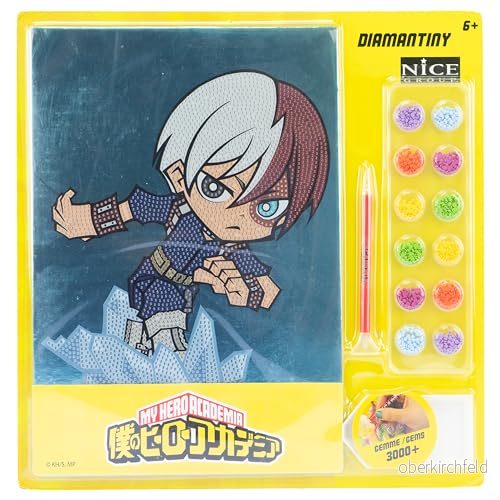 DIAMANTINY My Hero Academy Action Mosaic Aktiviteter, Crystal Art, Diamantmålning, 1 bild A4, Todoroki 8056779690227