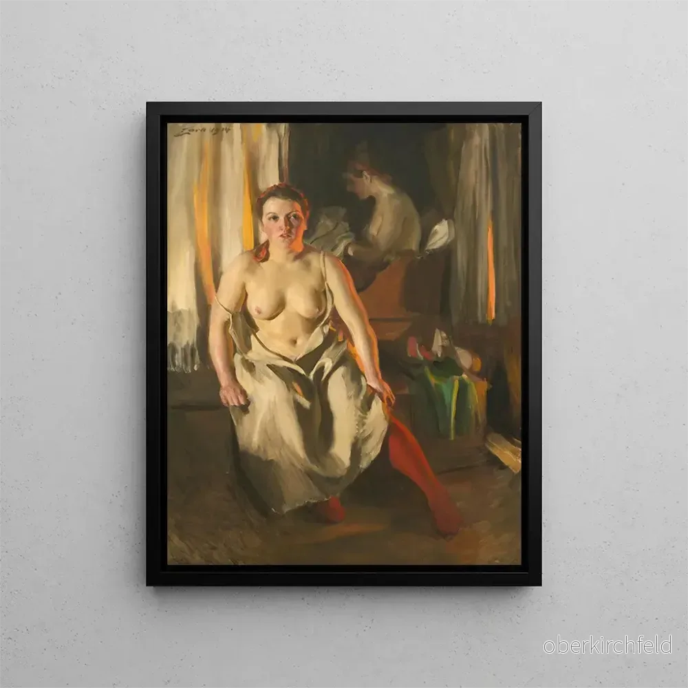 Målning Bas röda - Anders Zorn | Konsttryck