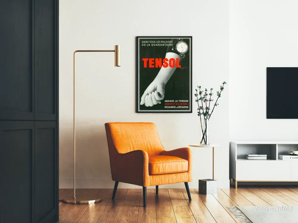 Vintage reklamposter för Tensol för hjärt- och kärlhälsa - Bild 2