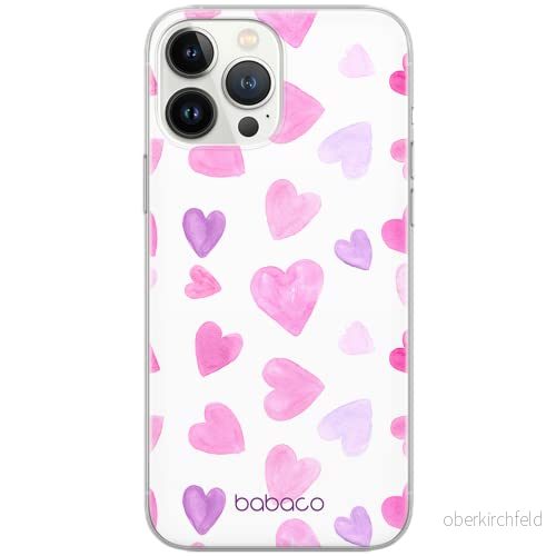 ERT GROUP mobiltelefonfodral för Samsung A51 originalt och officiellt licensierat Babaco mönster Hearts 005 Vit optimalt anpassad till formen på mobiltelefonen, gedeeltelijk transparant 5904805041198