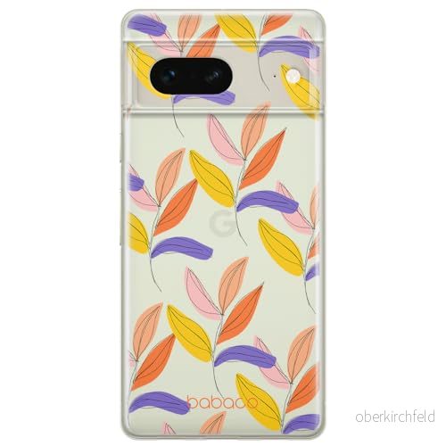 ERT GROUP mobiltelefonfodral för Google PIXEL 7 originalt och officiellt licensierat Babaco mönster Plants 007 optimalt anpassad till formen på mobiltelefonen, gedeeltelijk transparant 5905795145927